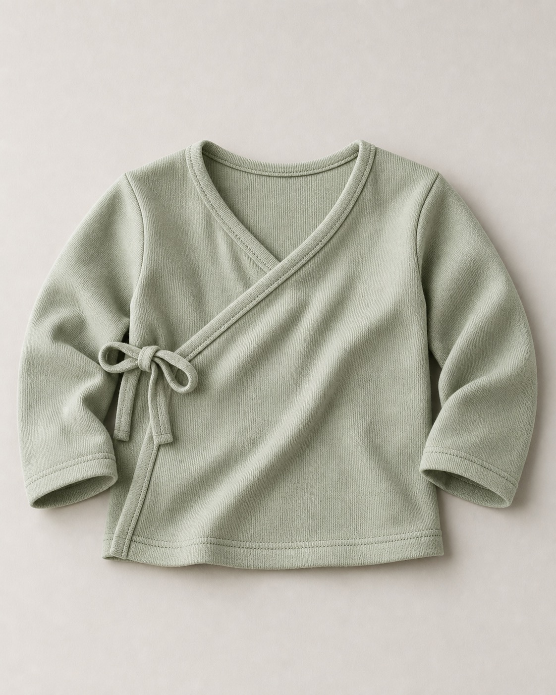 Wrap Cardigan in Sage Mist — Baby