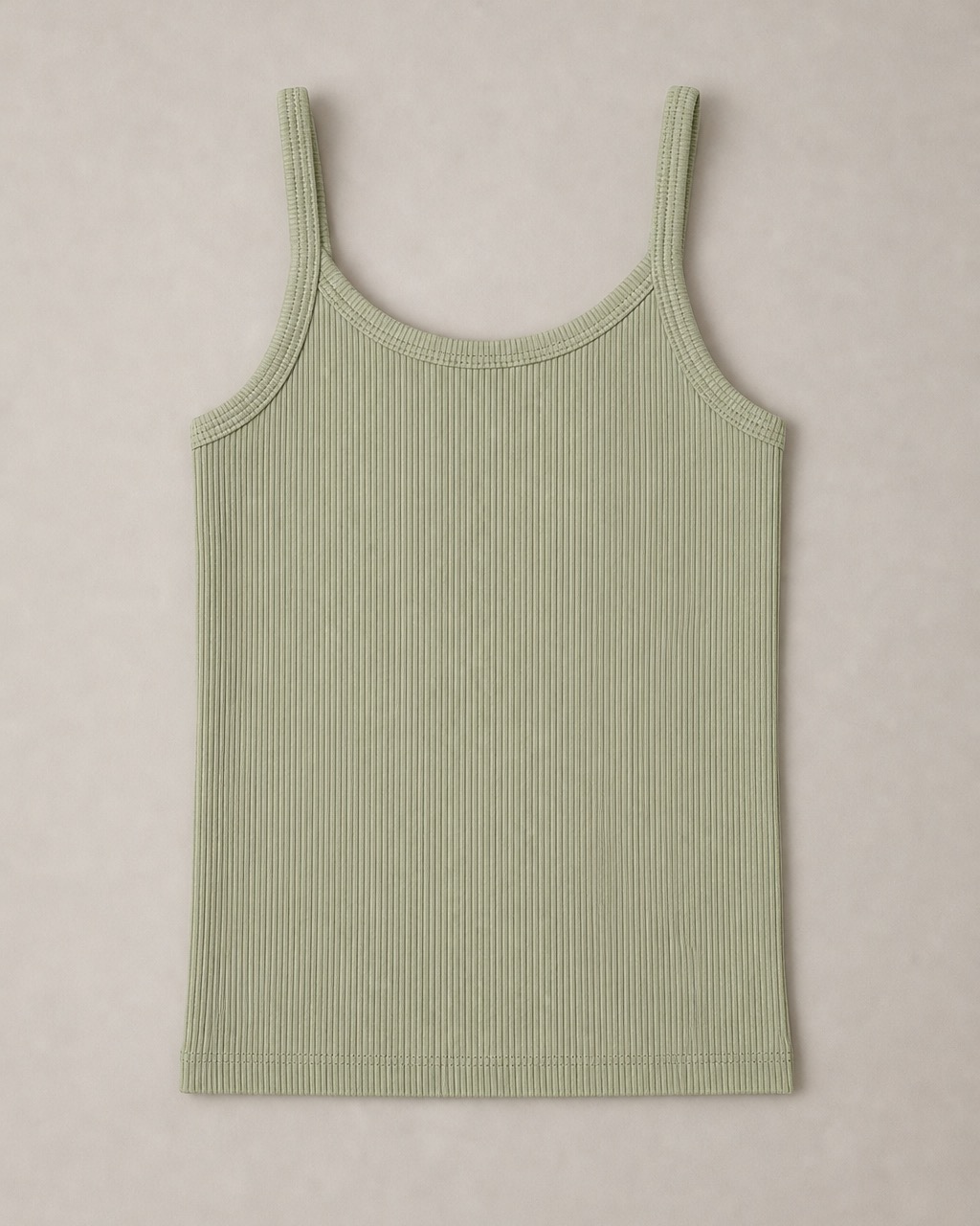 Essential Rib Tank in Sage Mist — Kids