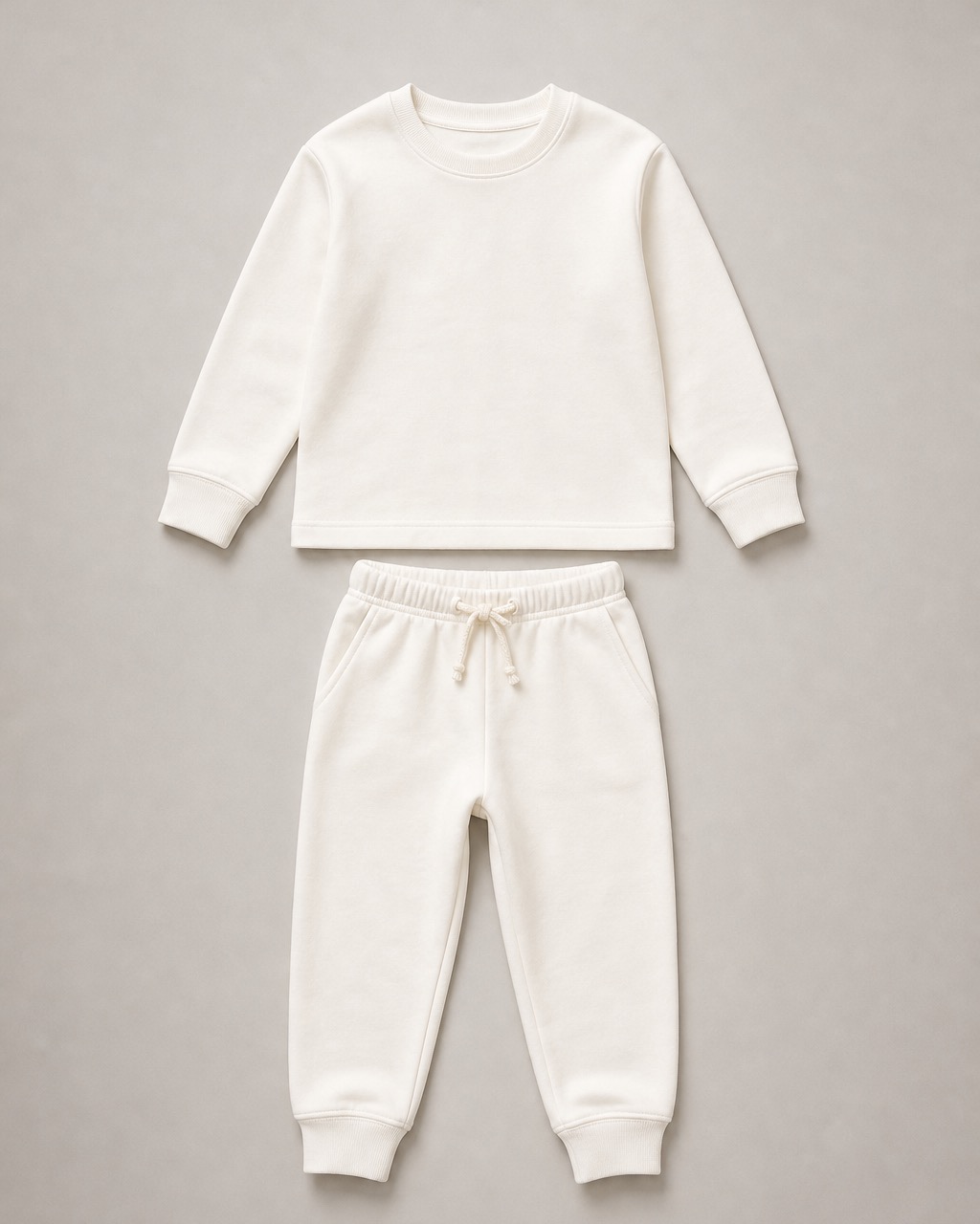 Cloud Cotton Loungewear Set in Cloud — Kids
