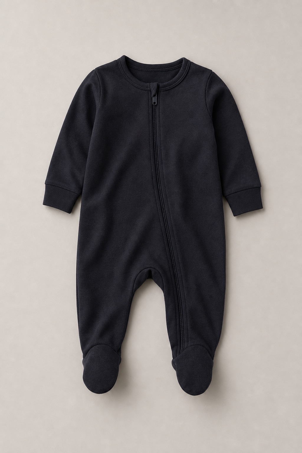 Two-Way Zip Sleepsuit in Ink — Newborn